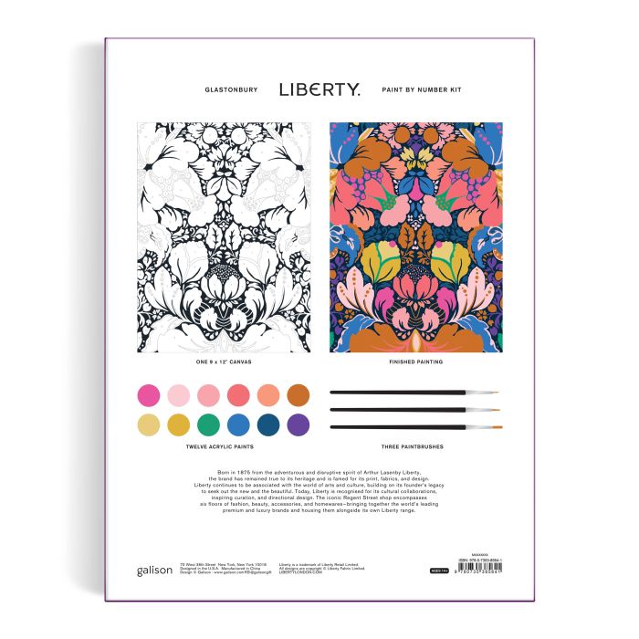 LIBERTY GLASTONBURY PAINT BY NUMBER KIT