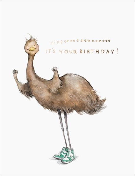 E FRANCES CARD EMU BIRTHDAY
