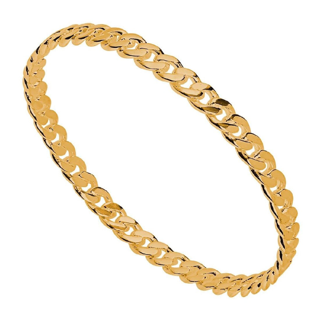 NAJO CURB LINK BANGLE 67MM GOLD PLATED