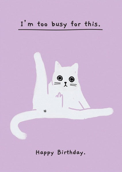 OHH DEER BIRTHDAY TOO BUSY FOR THIS