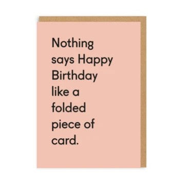 OHH DEER FOLDED PIECE OF CARD