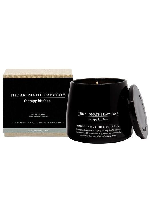 AROMATHERAPY KITCHEN CANDLE LEMONGRASS,LIME,BERGAMOT