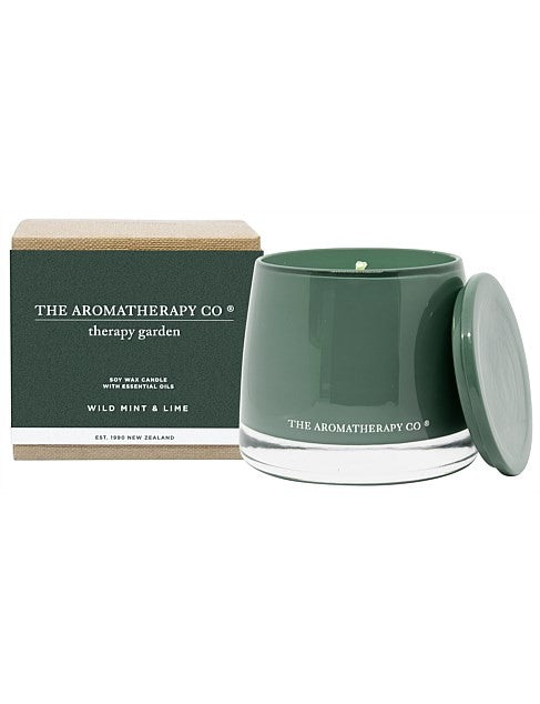 AROMATHERAPY GARDEN CANDLE WILD MINT & LIME